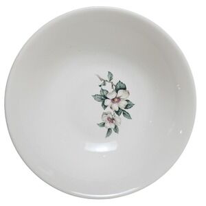 Vintage Sabin China Oven Safe Bowl‎ 8.5" Floral bowl Made in USA MCM